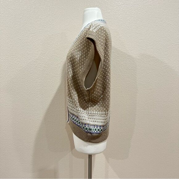 Vintage Tangiers Fair Isle Nordic Sweater Vest Size Large - Picture 5 of 11